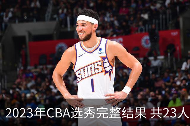 2023年CBA选秀完整结果 共23人被选中历史次高