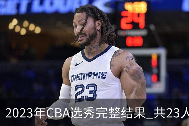 2023年CBA选秀完整结果 共23人被选中历史次高